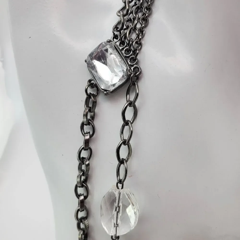 Tea times of yesterday mesh statement‎ necklace N1037